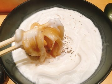 白いカレーうどん