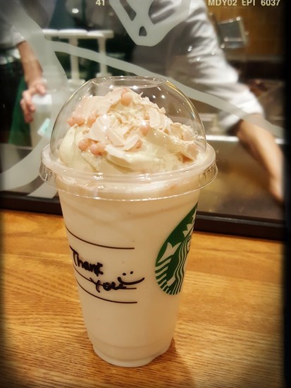 Sakura Blossom Cream Frappuccino（570円/Tall）