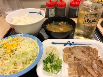 烤五花肉定食
