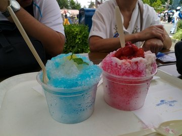Shaved Ice Series (Blue Hawaii and Strawberry)