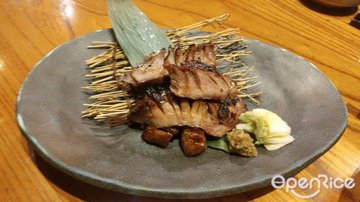 山贱燒雞脾~厚燒牛舌~地鶏五味串