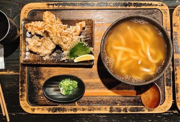 嫩雞胸肉烏龍湯麵