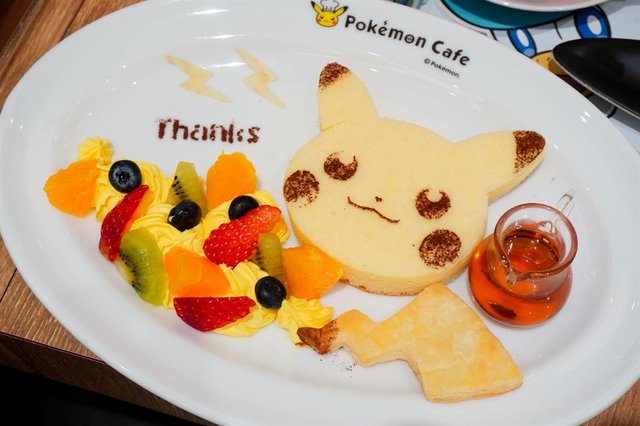 Pokémon Cafe咖啡廳的皮卡丘舒芙蕾鬆餅
