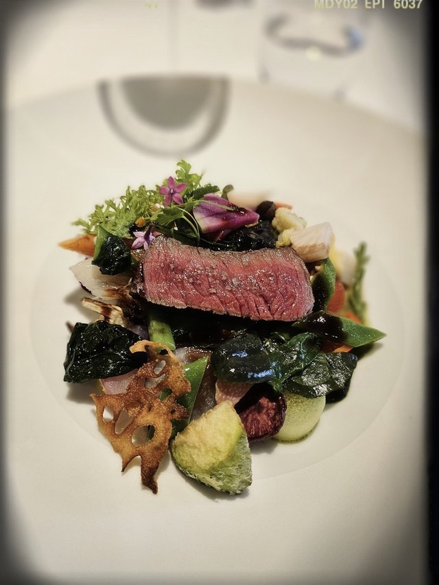 Roasted Wagyu with a lot of kinds of Kyoto’s vegetables