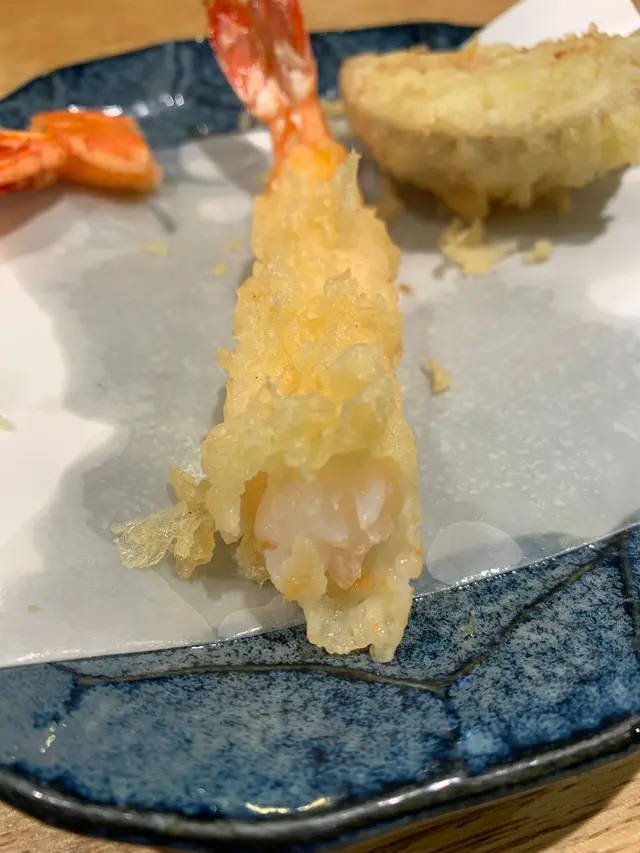 海老と季節の野菜天ざる 天ぷら6種(海老2 野菜4)